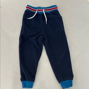 Children's Navy Joggers with Red and White Stripe